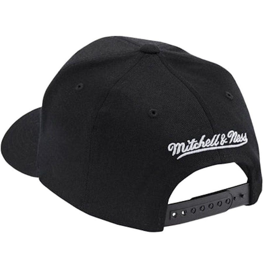 Men Mitchell u0026 Ness Nba Hats | Mitchell & Ness Team Colour Script Logo Classic Redline Stretch Snapback Brooklyn Nets - Black