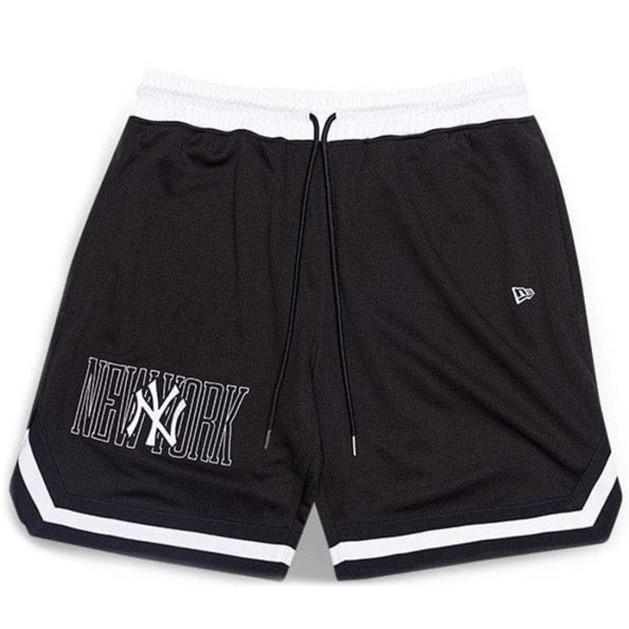 Men New Era Mlb Clothing | New Era American Classics Outline Mesh Short New York Yankees - Navy