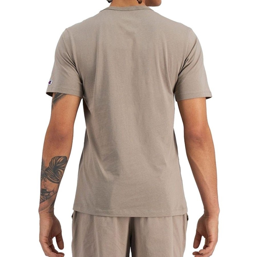 Men Champion Tees | Champion Script Tee - Taupe Grey