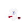 Kids Converse Kids | Converse Baby Classic Chuck Patch Three Piece Boxed Set - White / Red