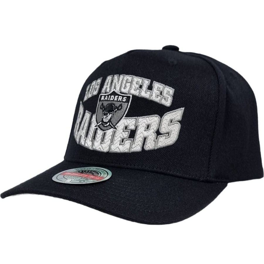 Men Mitchell u0026 Ness Snapback | Mitchell & Ness Lay Up Classic Redline Stretch Snapback Las Vegas Raiders - Black