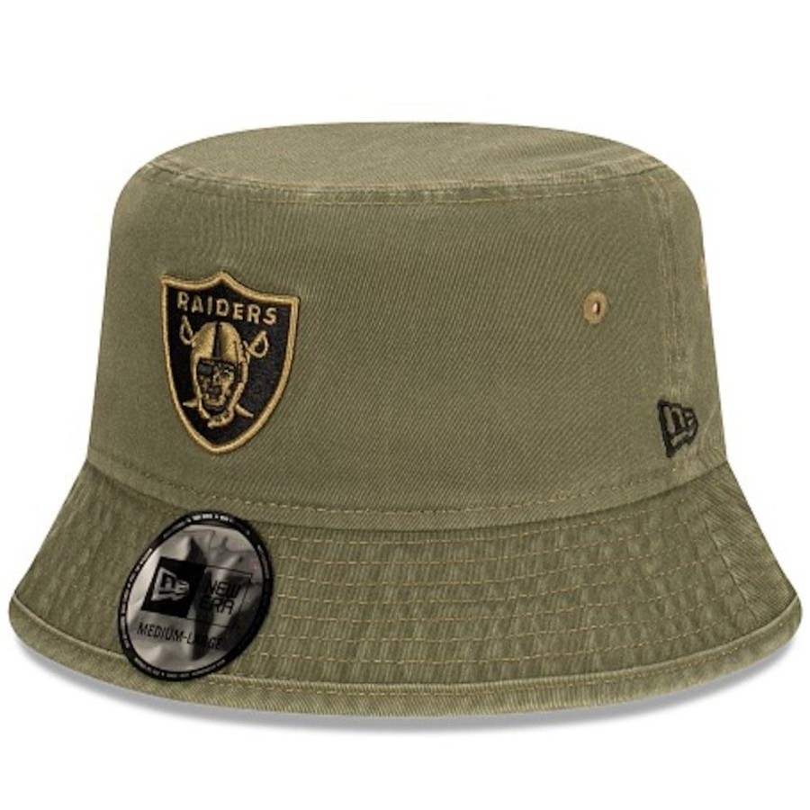 Men New Era Nfl Hats | New Era Bucket Hat Las Vegas Raiders - Washed Olive