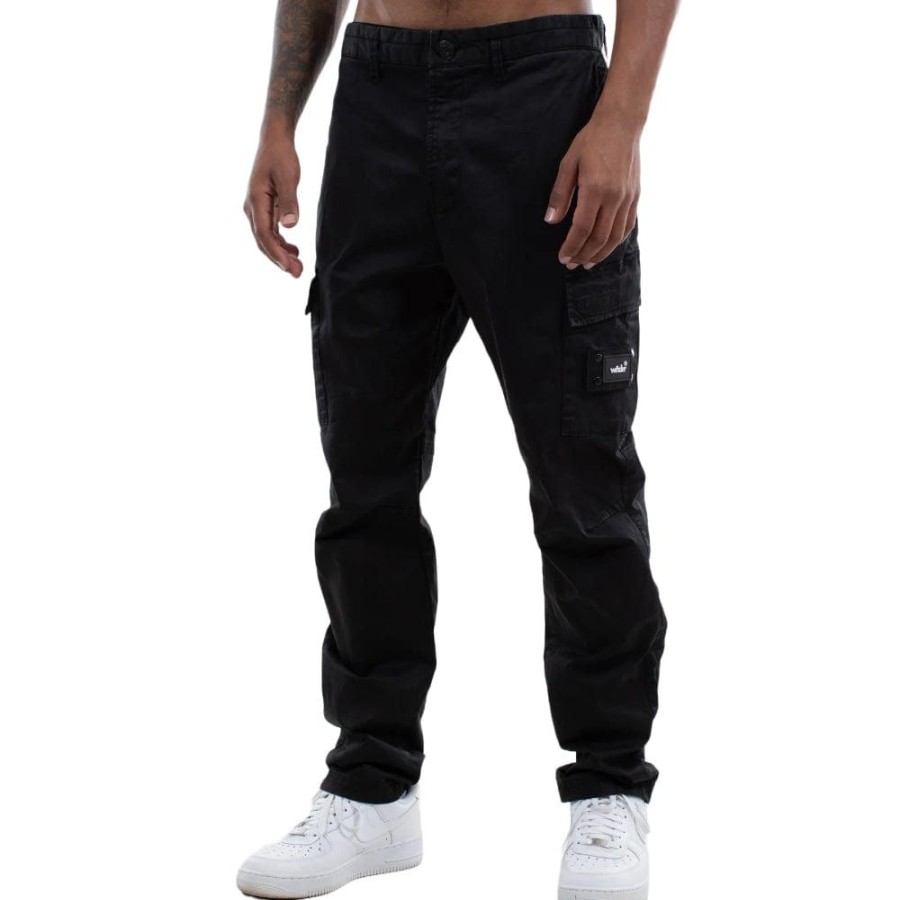 Men WNDRR Pants & Jeans | Wndrr Fairfax Cargo Pant - Black