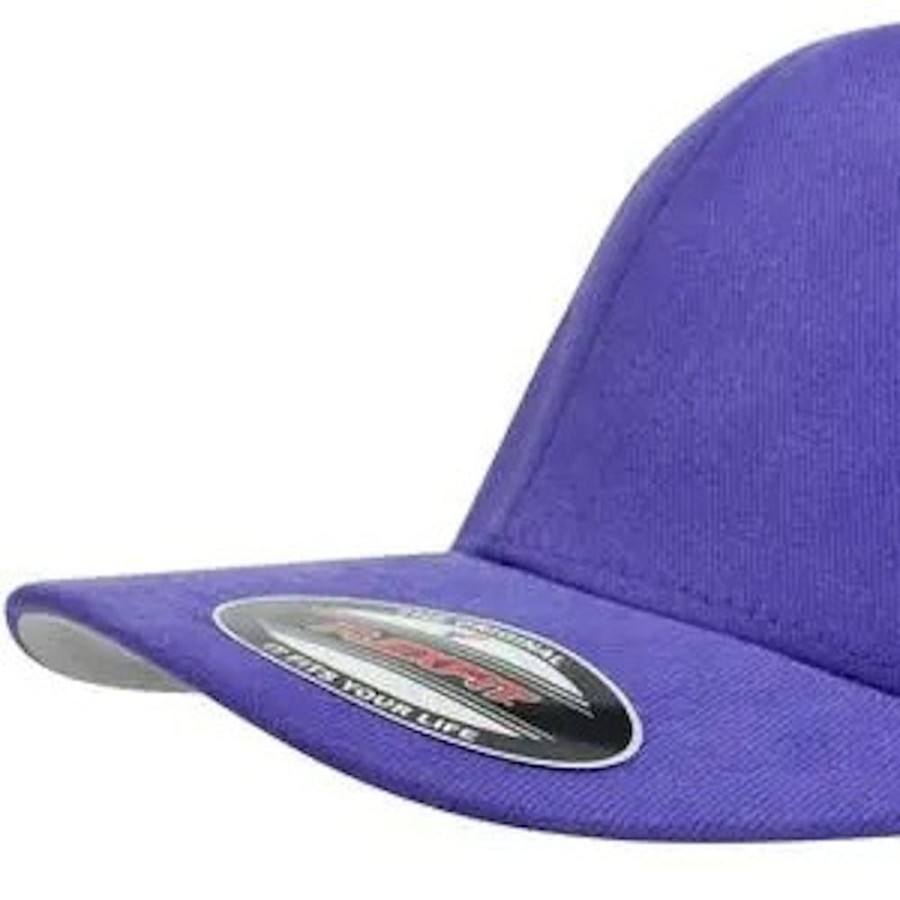 Men Flexfit Fitted | Flexfit Worn By The World Fitted Cap - Purple