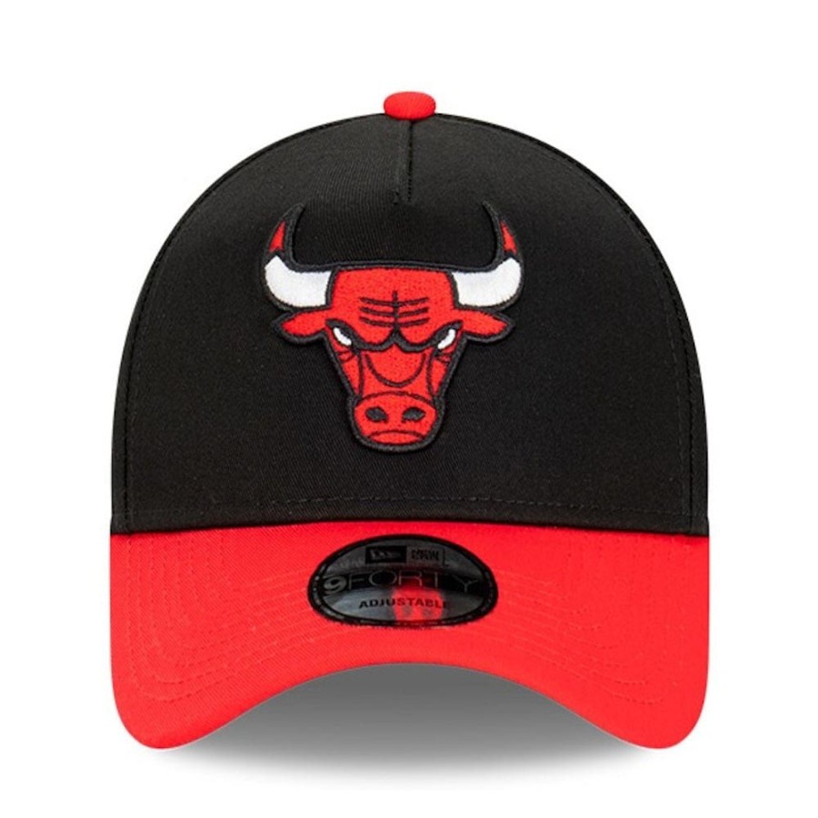 Men New Era Nba Hats | New Era 9Forty 2-Tone A-Frame Snapback Chicago Bulls - Black / Red