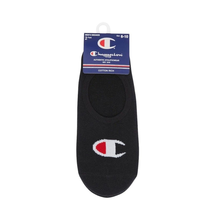 Men Champion Socks | Champion Sps C Sneaker Sock 3 Pack - Black