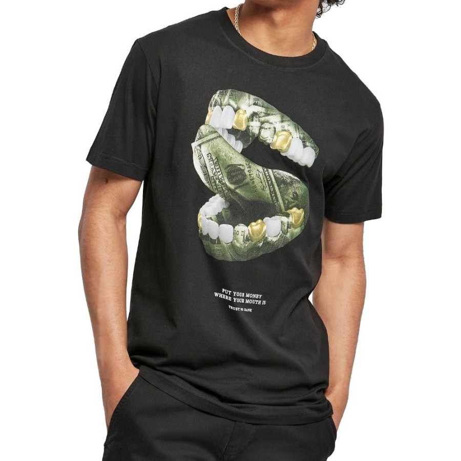 Men Mister Tee Plus Size | Mister Tee Money Mouth Tee - Black