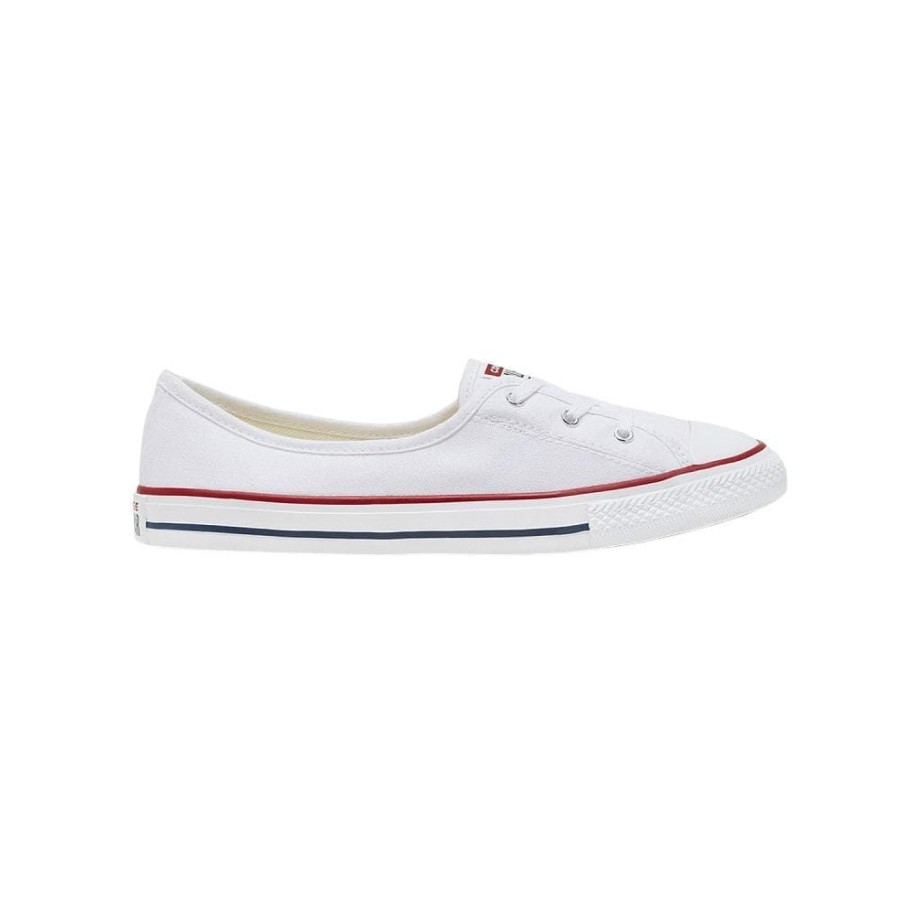 Women Converse Converse | Converse Ct Ballet Lace Slip 2.0 - White / Garnet / Navy