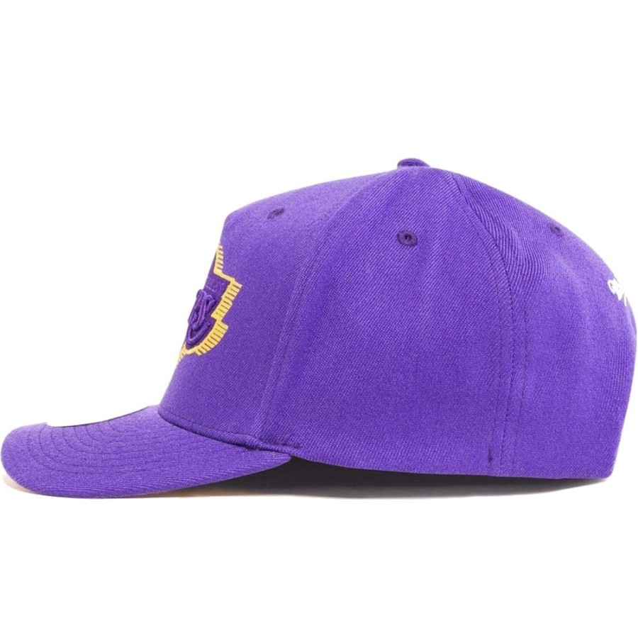 Men Mitchell u0026 Ness Nba Hats | Mitchell & Ness Tri Slice Classic Redline Snapback Los Angeles Lakers - Purple