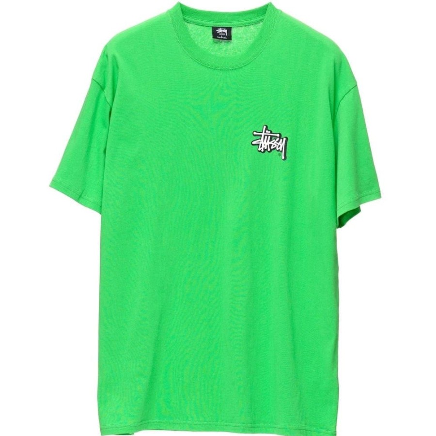 Men Stussy Tees | Stussy Solid Offset Graffiti Tee - Apple