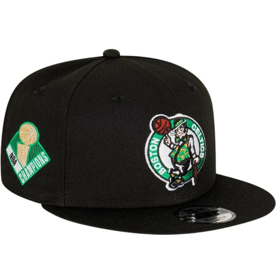 Men New Era Nba Hats | New Era 9Fifty Champs Snapback Boston Celtics - Black / Metallic Gold