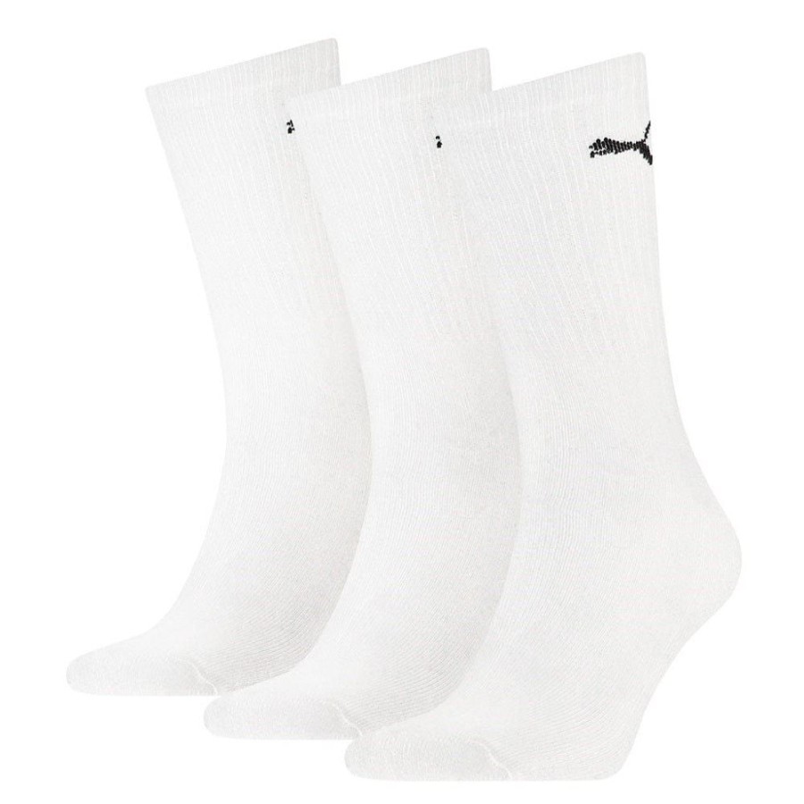 Men Puma Socks | Puma Regular Crew Socks 3 Pack - White