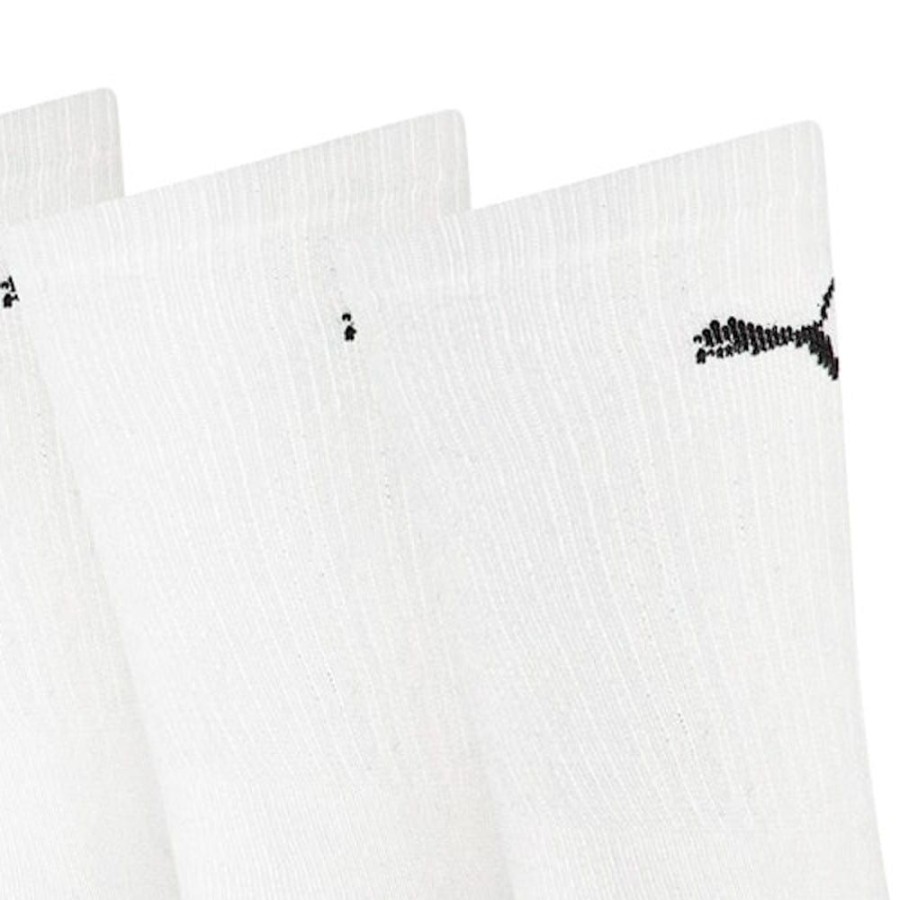 Men Puma Socks | Puma Regular Crew Socks 3 Pack - White