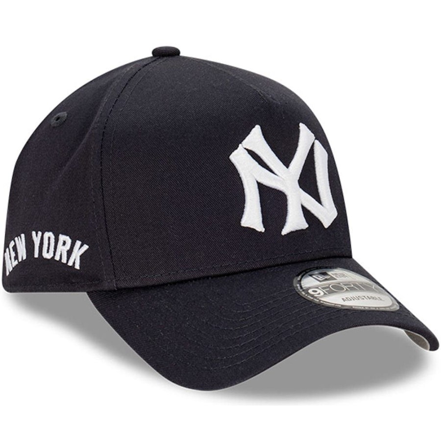 Men New Era Mlb Hats | New Era 9Forty A-Frame Cooperstown Wordmark Snapback New York Yankees - Navy