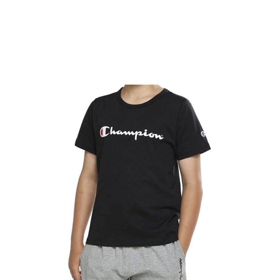 Kids Champion Kids | Champion Kids Script Tee - Black