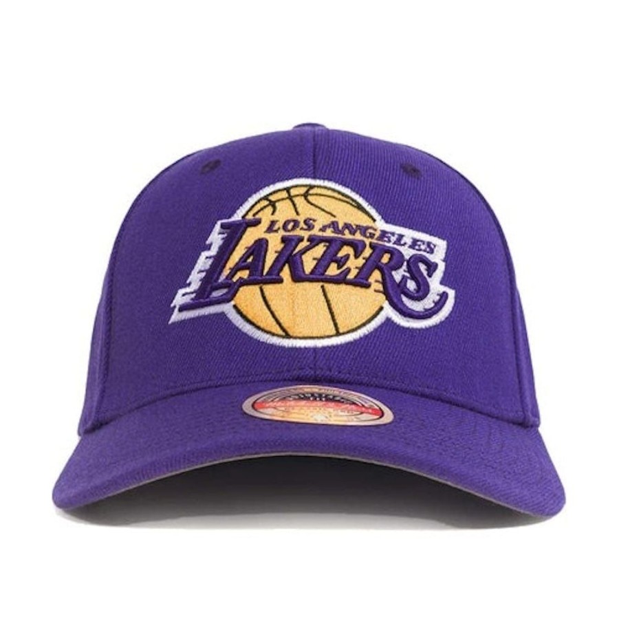 Men Mitchell u0026 Ness Snapback | Mitchell & Ness Team Ground 2.0 Stretch Snapback Los Angeles Lakers - Purple