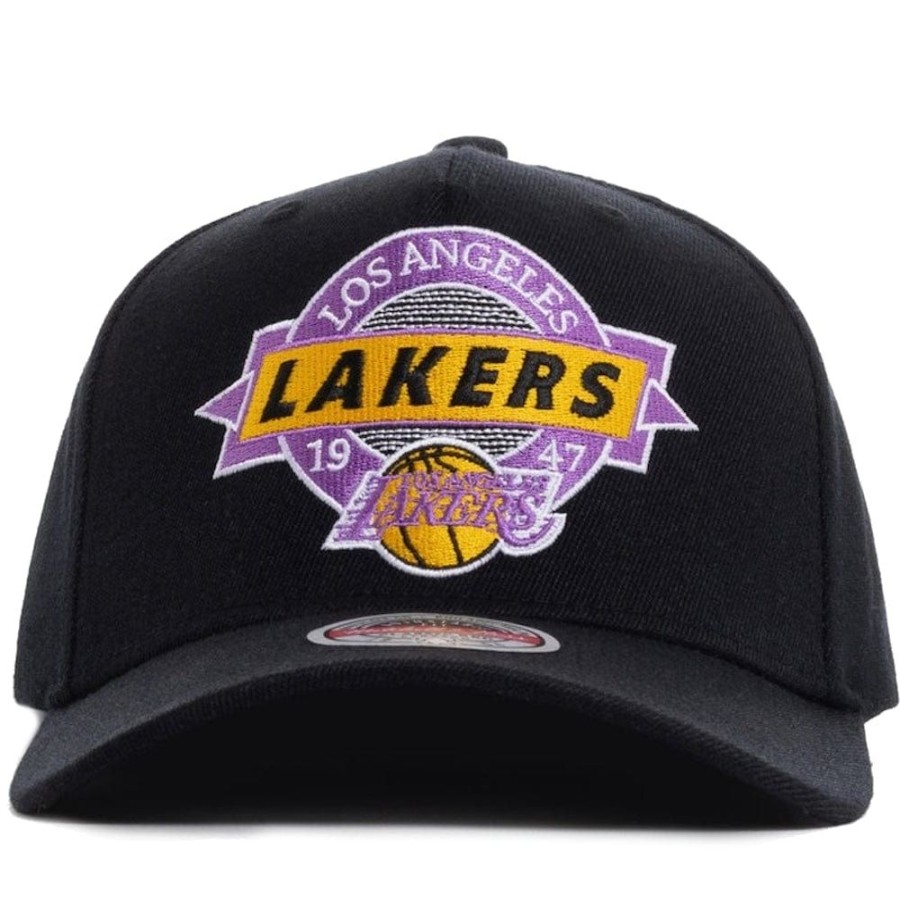 Men Mitchell u0026 Ness Snapback | Mitchell & Ness Point Guard Classic Red Snapback Los Angeles Lakers - Black