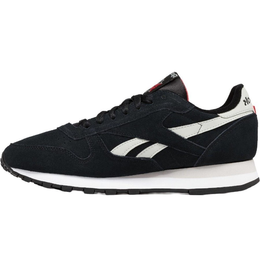 Men Reebok Reebok | Reebok Classic Leather Suede - Black / Steely Fog