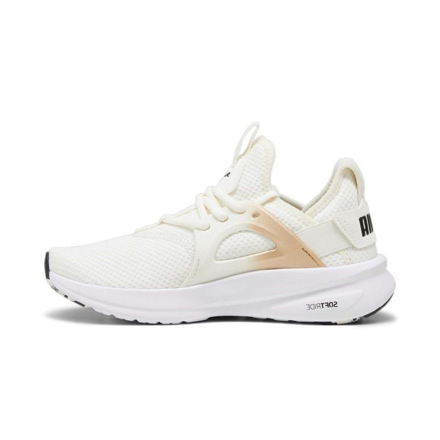 Women Puma Puma | Puma Womens Softride Enzo Evo Molten Metal - White / Gold