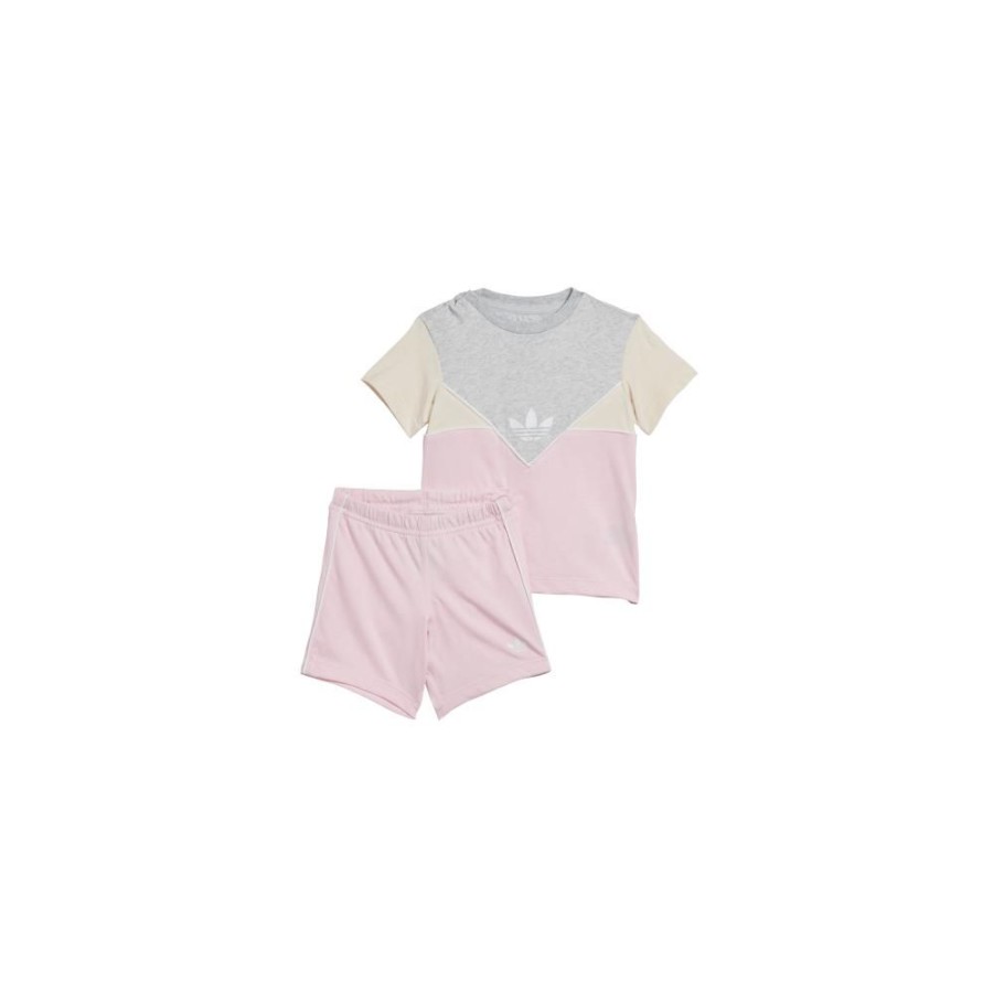 Kids Adidas Infants | Adidas Infants Short Tee Set - Clear Pink