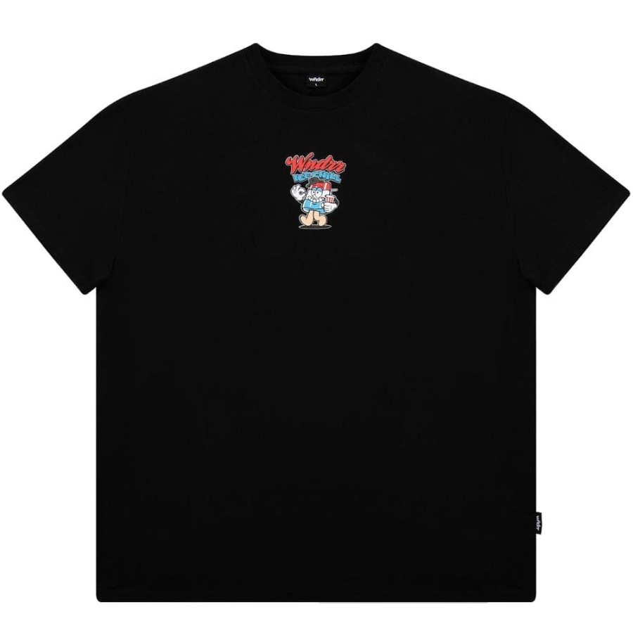 Men WNDRR Tees | Wndrr Ice Pop Box Fit Tee - Black