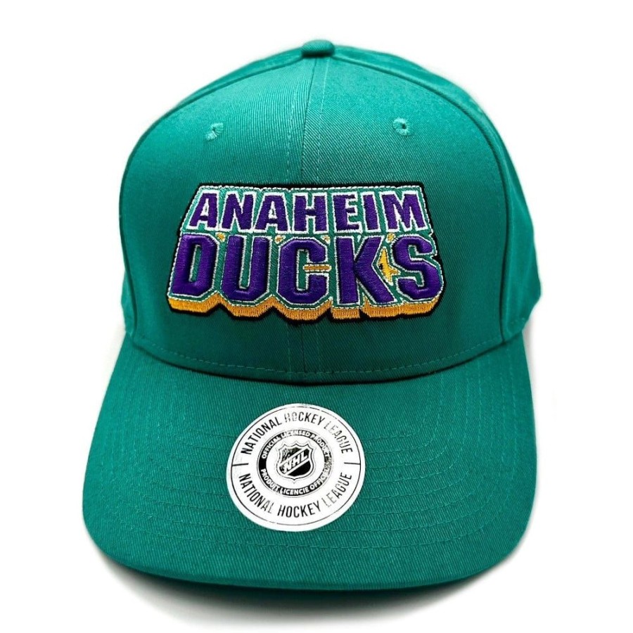 Men Majestic Athletic Snapback | Majestic Athletic Stack Pro Crown Snapback Aneheim Ducks - Teal