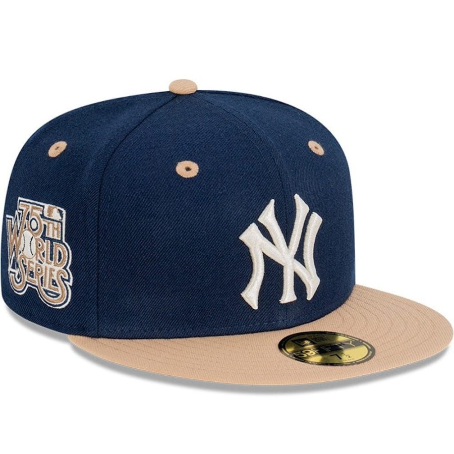 Men New Era Mlb Hats | New Era 59Fifty Fitted Cap New York Yankees - Oceanside Blue / Khaki / Ivory