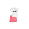 Kids Puma Infants | Puma Infants Minicats Tee & Shorts Set - Electric Blush