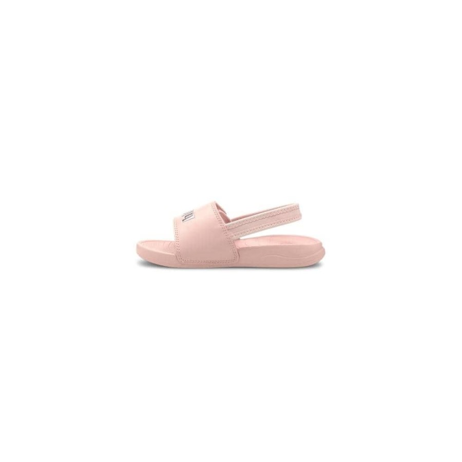 Kids Puma Kids | Puma Childrens Popcat 20 Backstrap Slide - Lotus / Silver