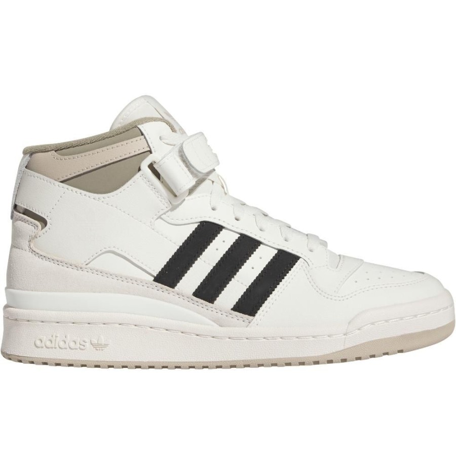 Men Adidas Adidas | Adidas Forum Mid - White / Black / Beige