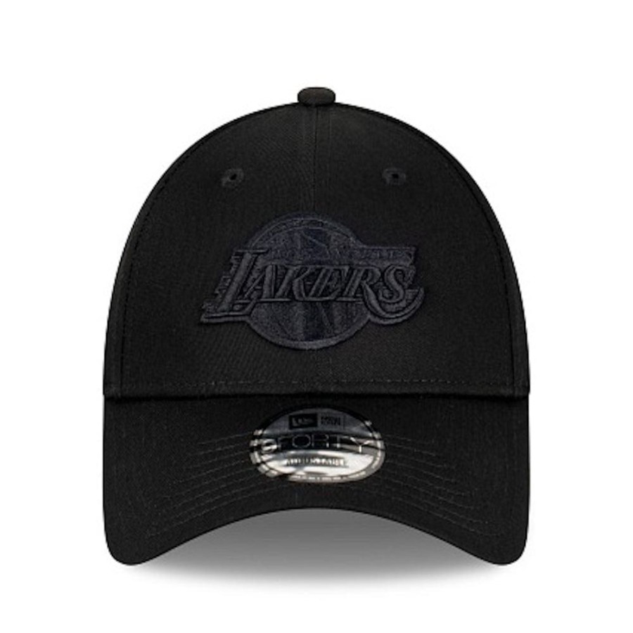 Men New Era Nba Hats | New Era 9Forty Strapback Los Angeles Lakers - Black / Black