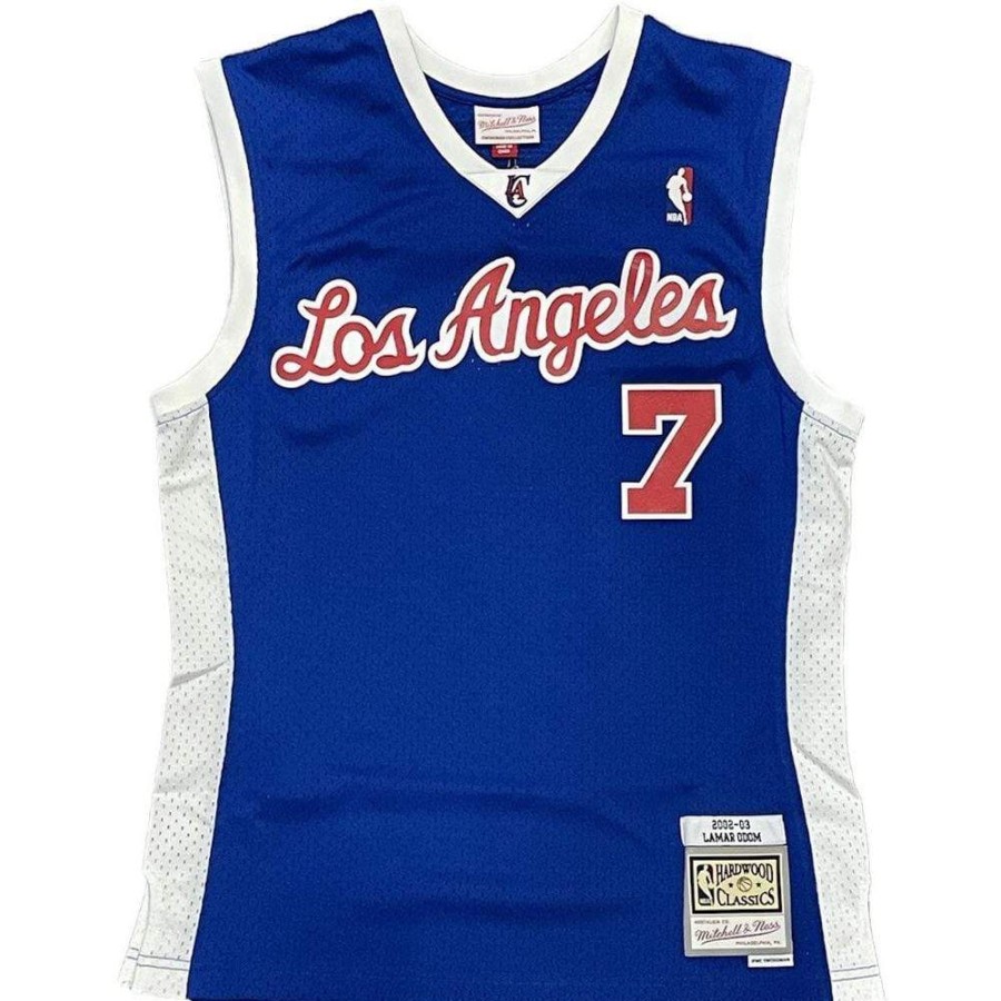 Men Mitchell u0026 Ness Nba Clothing | Mitchell & Ness Swingman Jersey Los Angeles Clippers Lamar Odom Road 02/03 - Royal