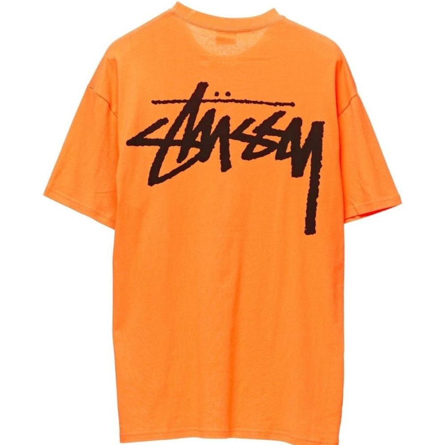 Men Stussy Tees | Stussy Big Stock Tee - Orange