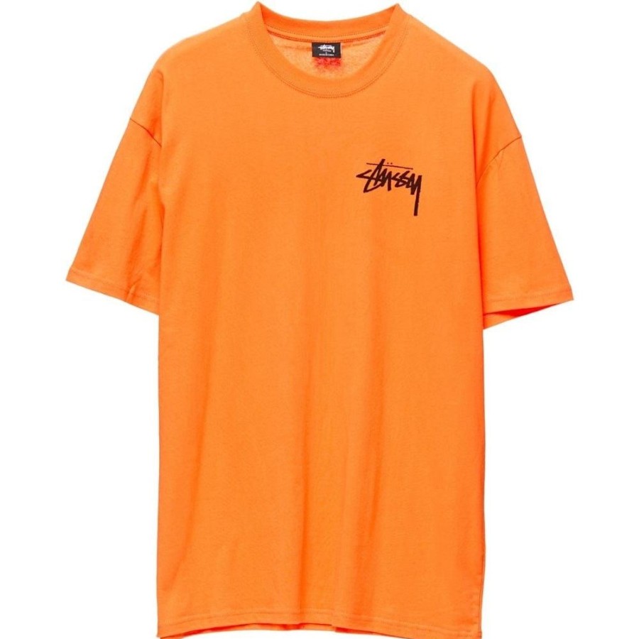 Men Stussy Tees | Stussy Big Stock Tee - Orange