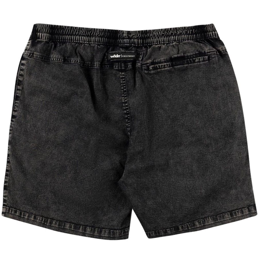 Men WNDRR Shorts | Wndrr Offend Beach Short - Washed Black