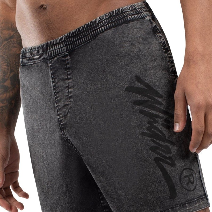 Men WNDRR Shorts | Wndrr Offend Beach Short - Washed Black