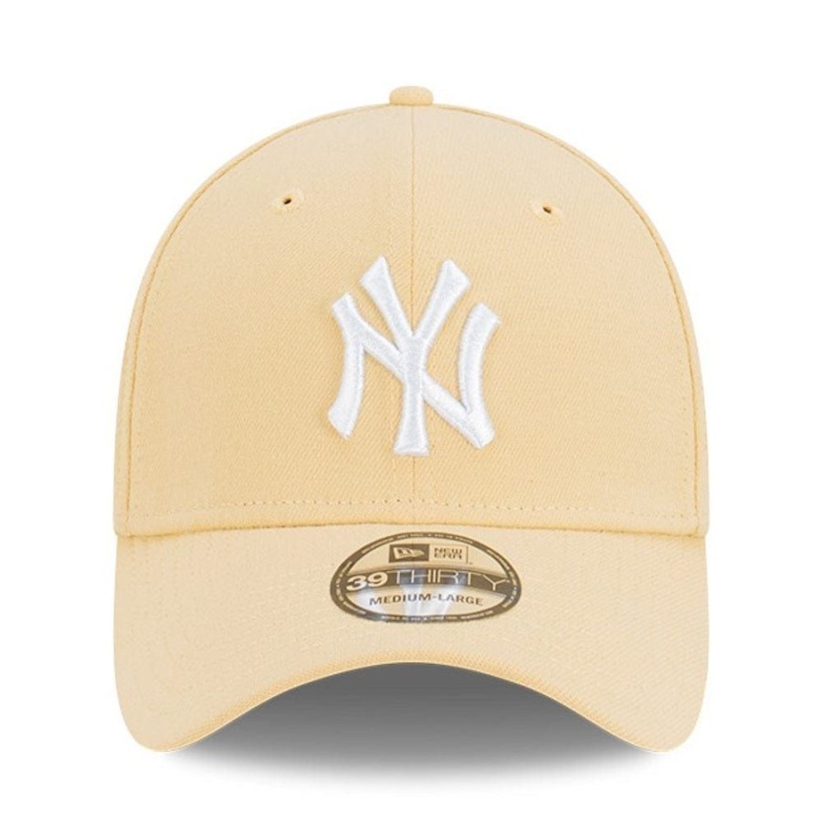 Men New Era Fitted | New Era 39Thirty Fitted Cap New York Yankees - British Khaki / White