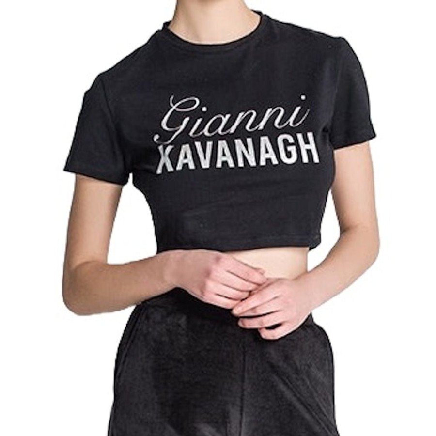 Women Gianni Kavanagh Tops | Gianni Kavanagh Womens Montecarlo Tee - Black