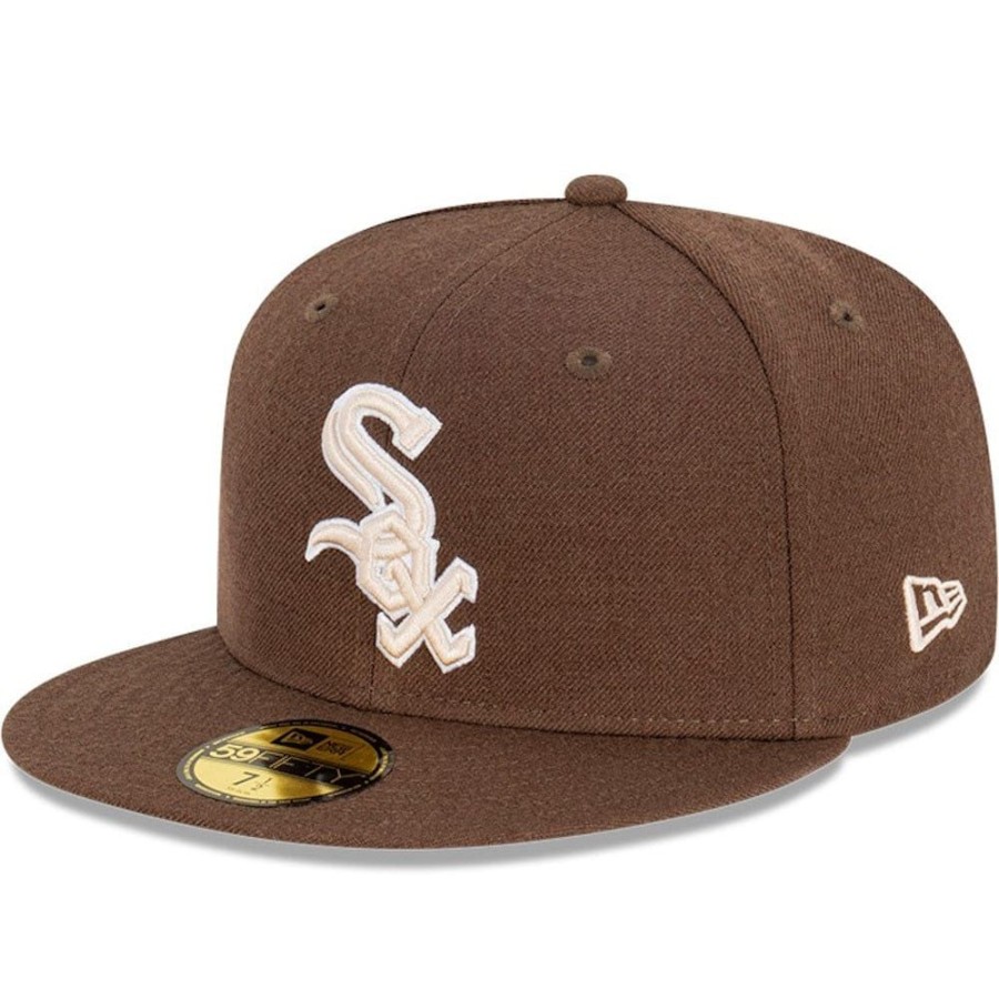 Men New Era Fitted | New Era 59Fifty World Series Fitted Cap Chicago White Sox - Walnut / Stone / White