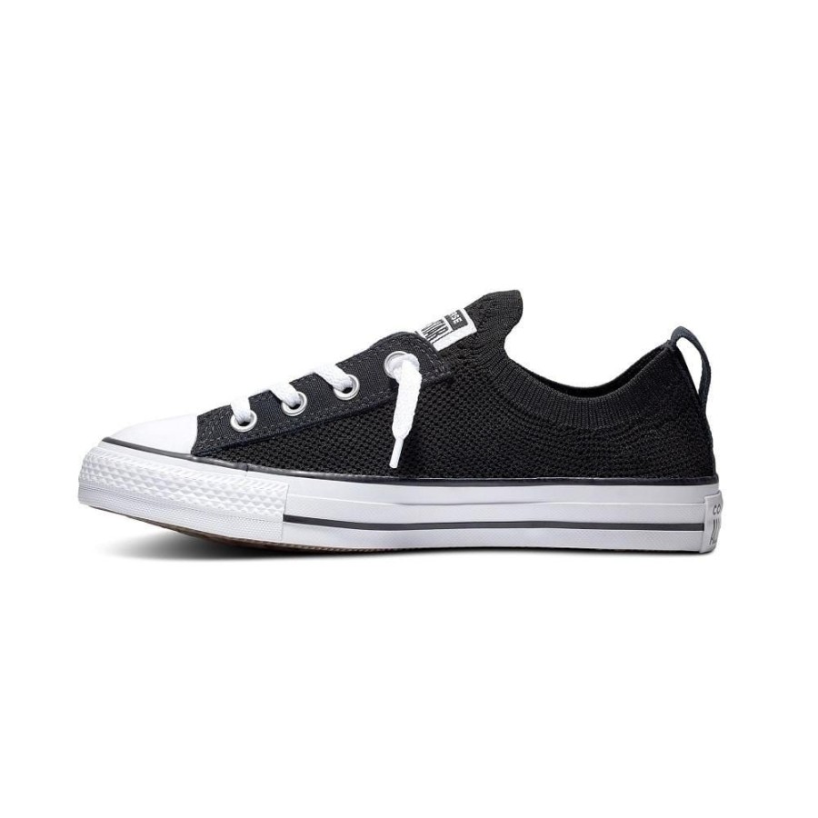 Women Converse Converse | Converse Womens Shoreline Knit Slip-On - Black / White