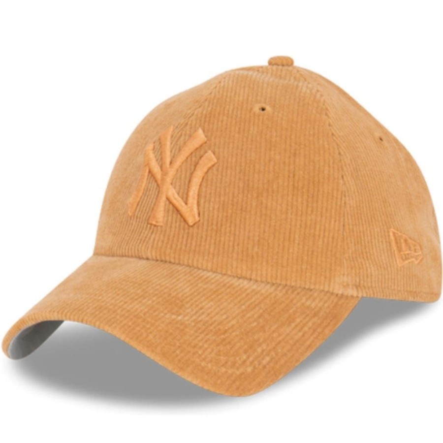 Men New Era Strapback | New Era Casual Classic Corduroy Strapback New York Yankees - Tan