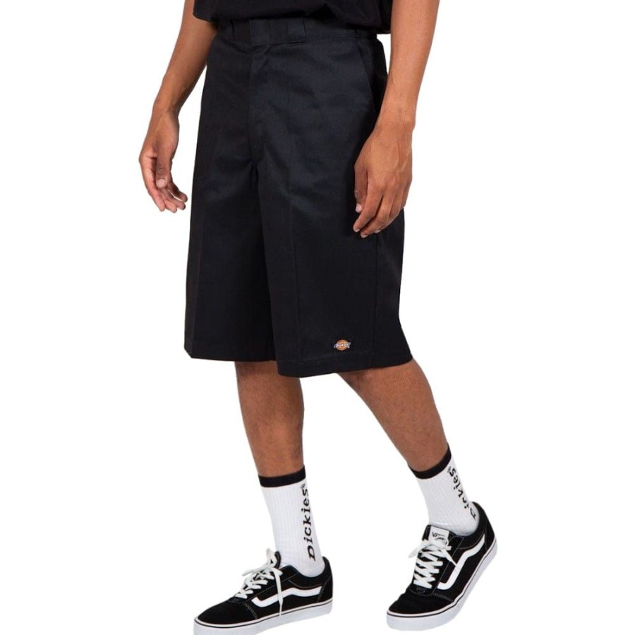 Men Dickies Shorts | Dickies 13 Inch Loose Fit Work Short - Black