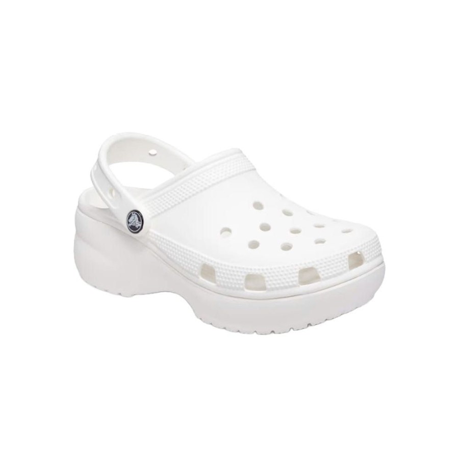 Men Crocs Crocs | Crocs Womens Classic Platform Clog - White