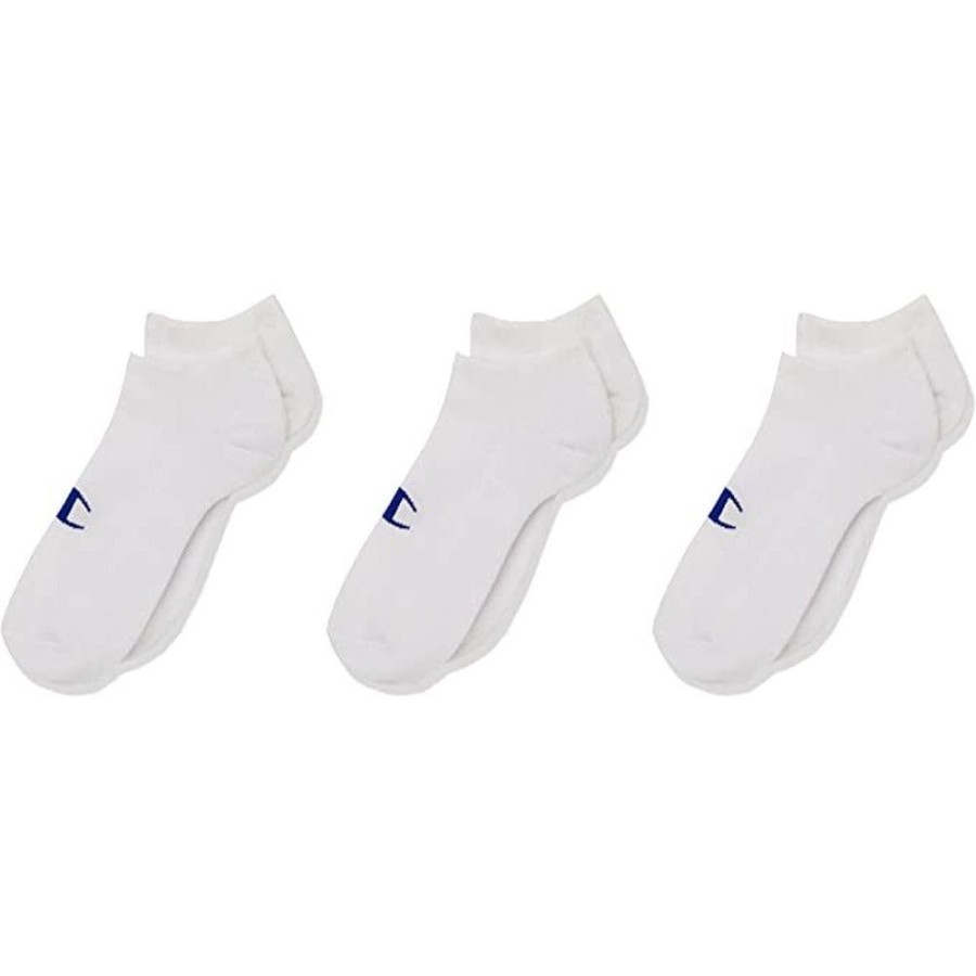 Men Champion Socks | Champion Childrens Sps C Low Cut Socks 3 Pack - White