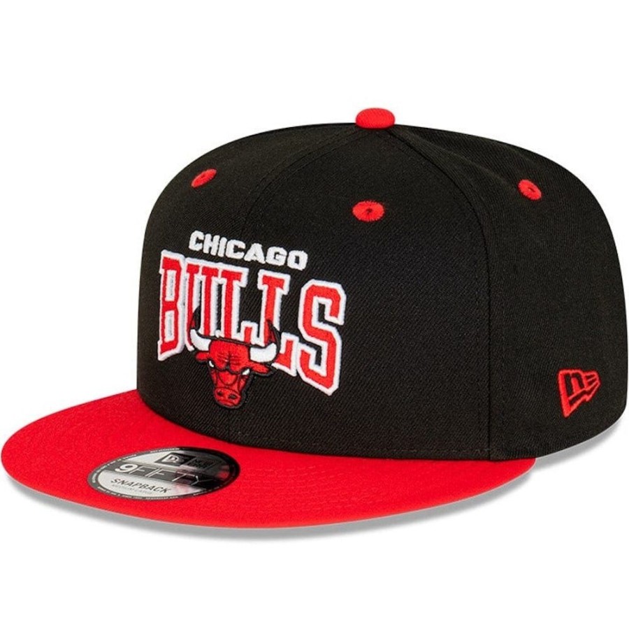 Men New Era Nba Hats | New Era 9Fifty 2-Tone Pro Arch Snapback Chicago Bulls - Black / Red