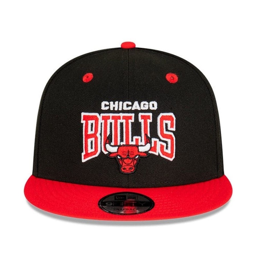 Men New Era Nba Hats | New Era 9Fifty 2-Tone Pro Arch Snapback Chicago Bulls - Black / Red