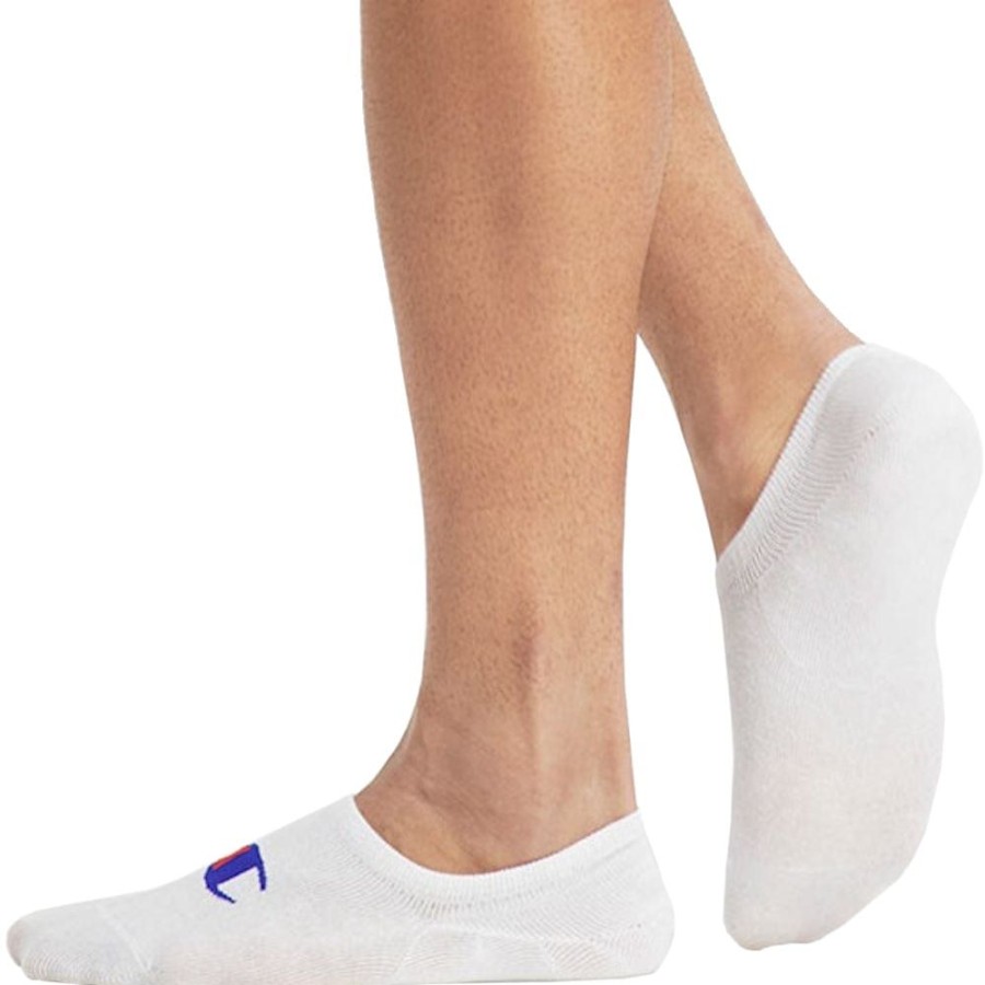 Men Champion Socks | Champion Sps C Sneaker Sock 3 Pack - White