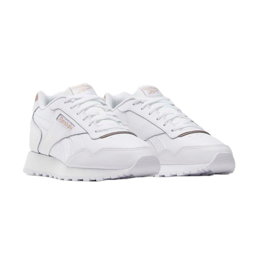 Women Reebok Reebok | Reebok Womens Glide - White / Rose Gold