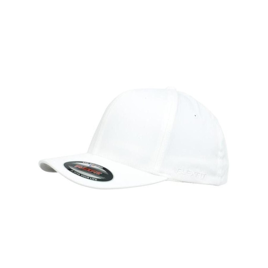 Kids Flexfit Headwear | Flexfit Youth Worn By The World Fitted Cap - White