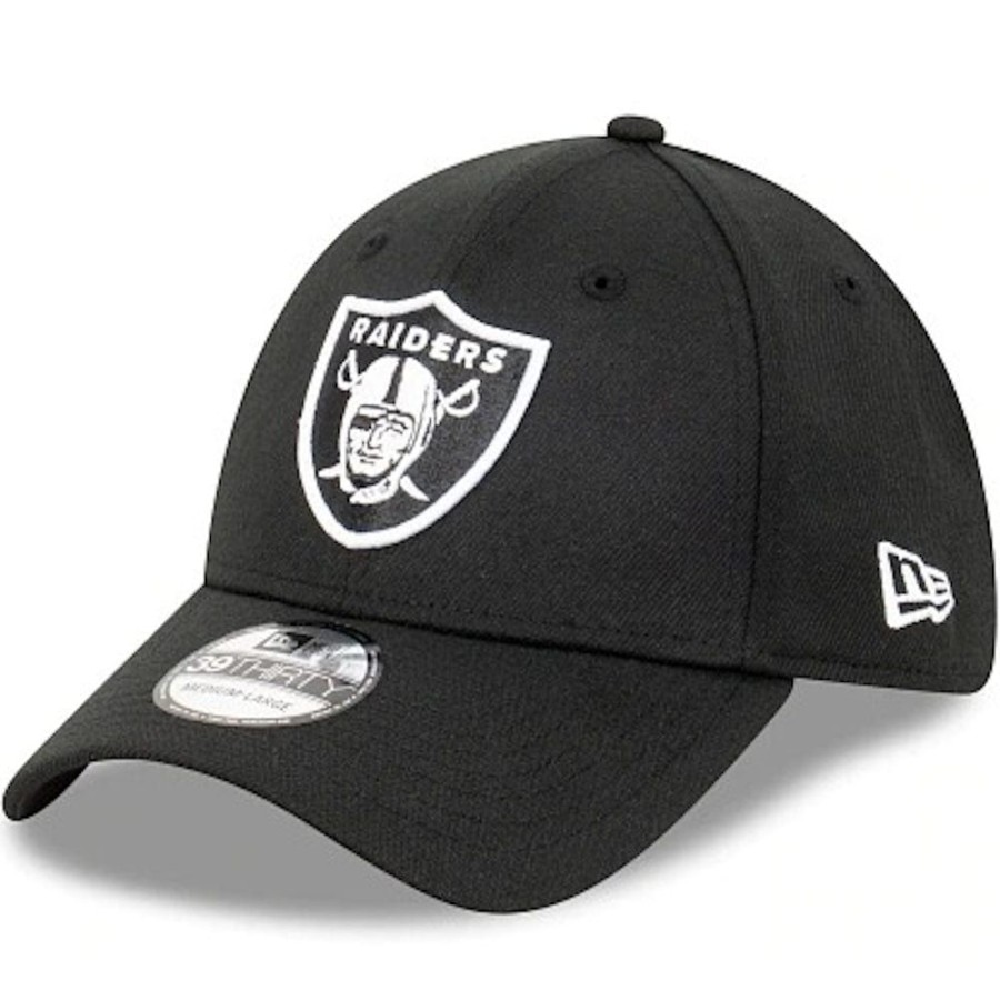 Men New Era Nfl Hats | New Era 39Thirty Fitted Cap Las Vegas Raiders - Black / White